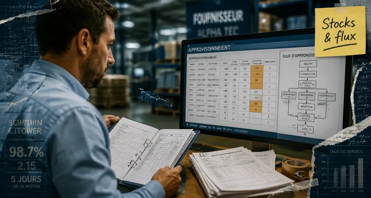 Approvisionneur métier gérant stocks et flux d’approvisionnement en supply chain