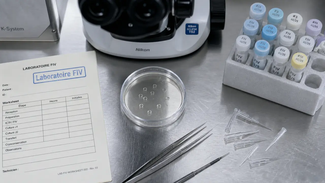 Biologiste FIV au laboratoire : ponction et transfert d’embryons en FIV