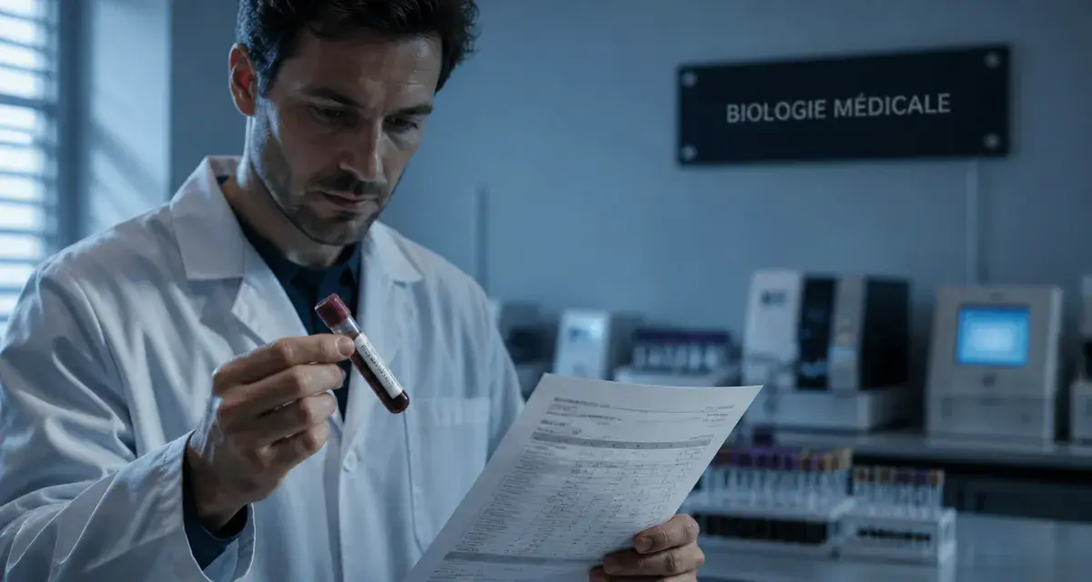 Biologiste médical en laboratoire, diagnostic clinique