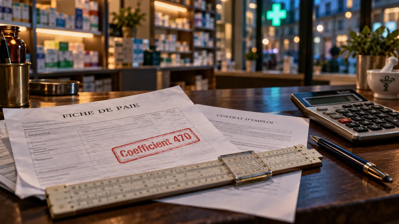 Coefficient pharmacien 470 : grille de rémunération