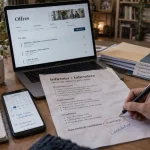 Emploi santé : filtres d’offres sur ordinateur