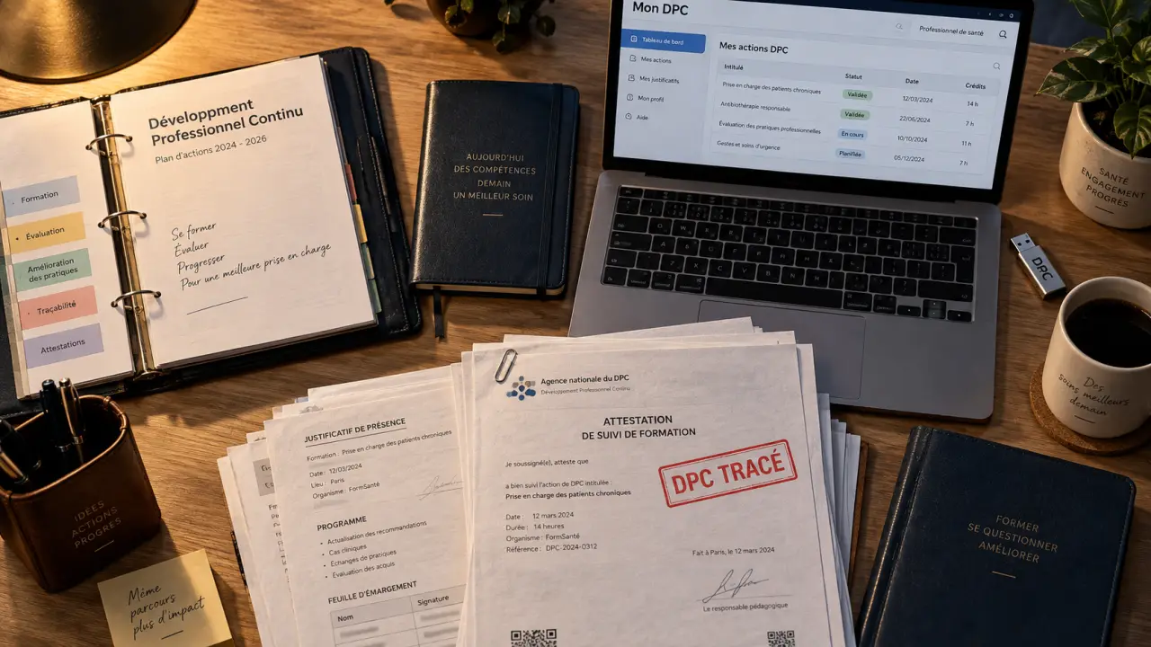 Formation continue pharmacien : DPC sur trois ans et traçabilité des preuves