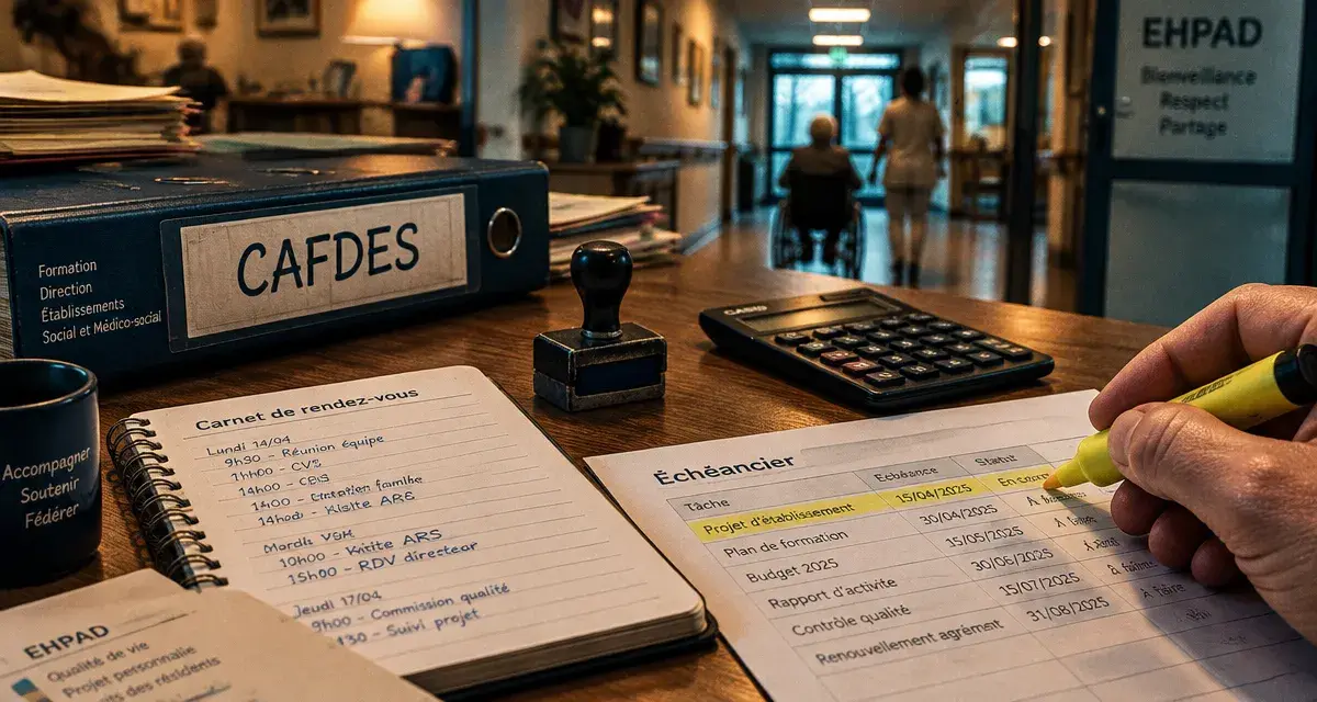 Formation directeur EHPAD reconversion : dossier CAFDES, master ou concours D3S