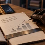 Plan de carrière sur un bureau : étapes mesurables